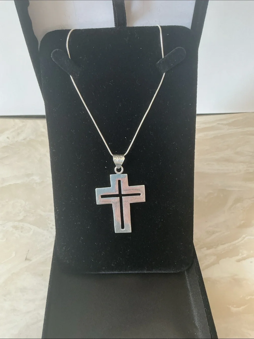 Sterling Silver Cross Pendant Necklace